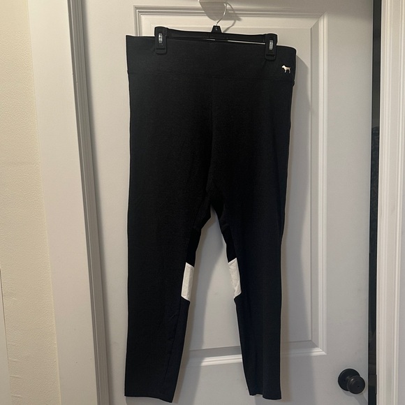 Victoria's Secret Pants - Victoria's Secret Kids Black Leggings with White Detail